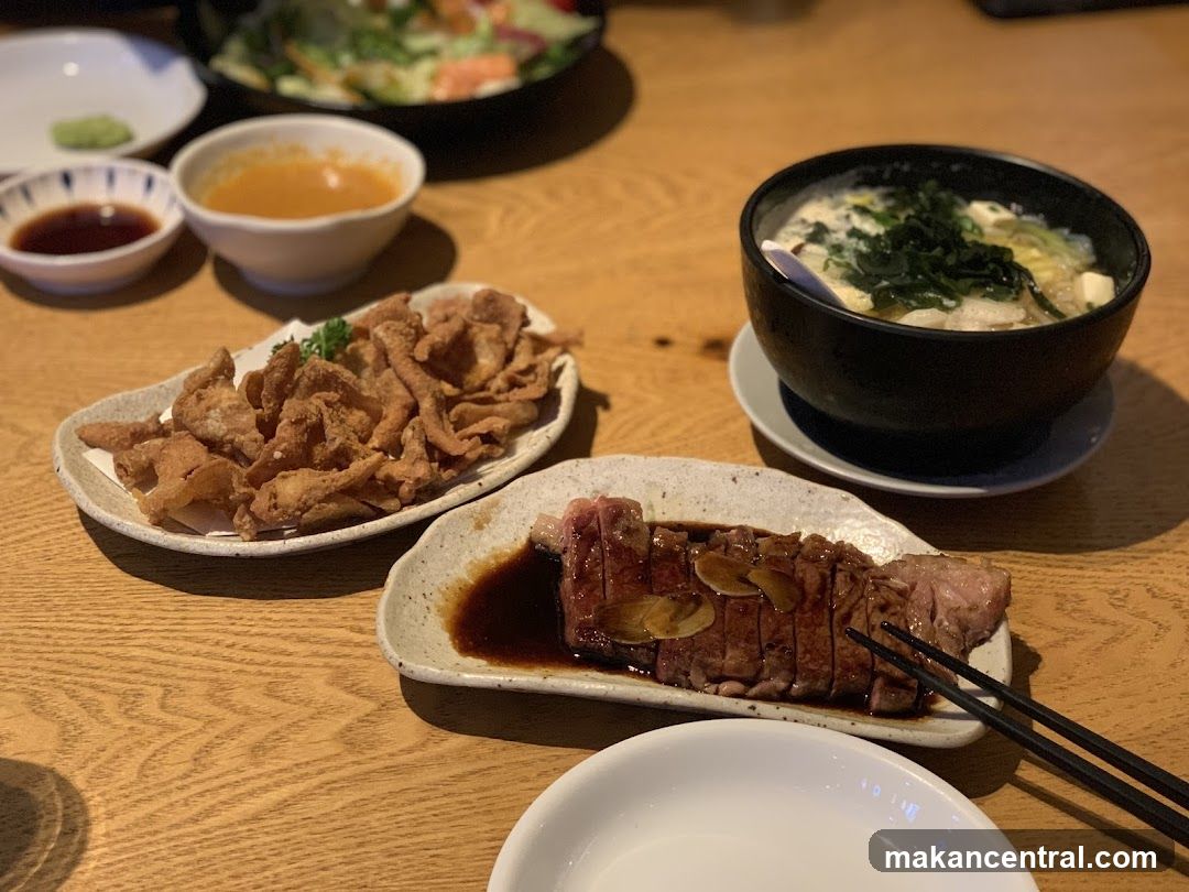 Table with Japanese Food