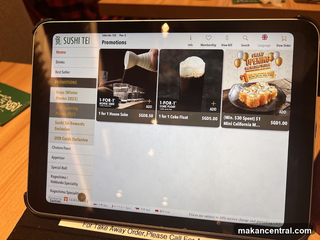 Sushi Tei Promotions