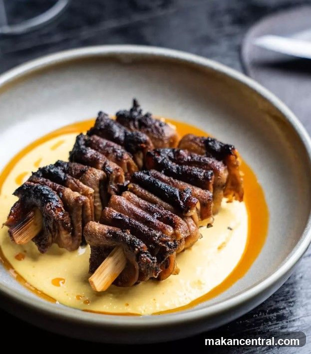 Grilled Meat Skewers with Sauce
