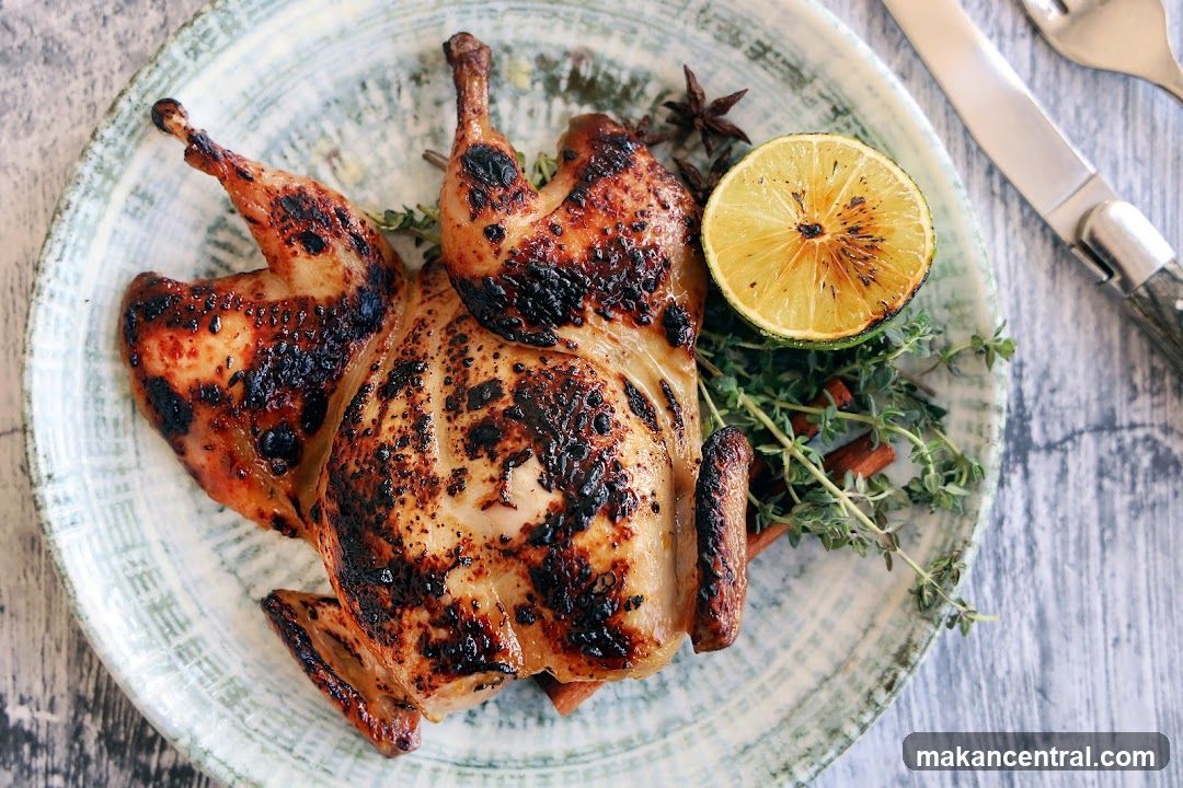 Roasted Chicken with Lime and Herbs