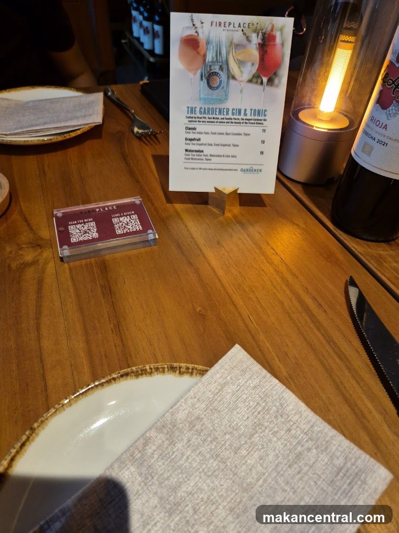 The Gardener Gin & Tonic Menu