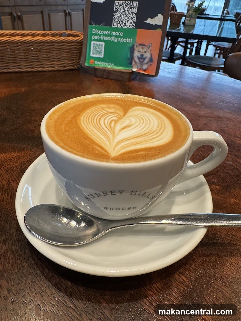 Latte with Heart Art