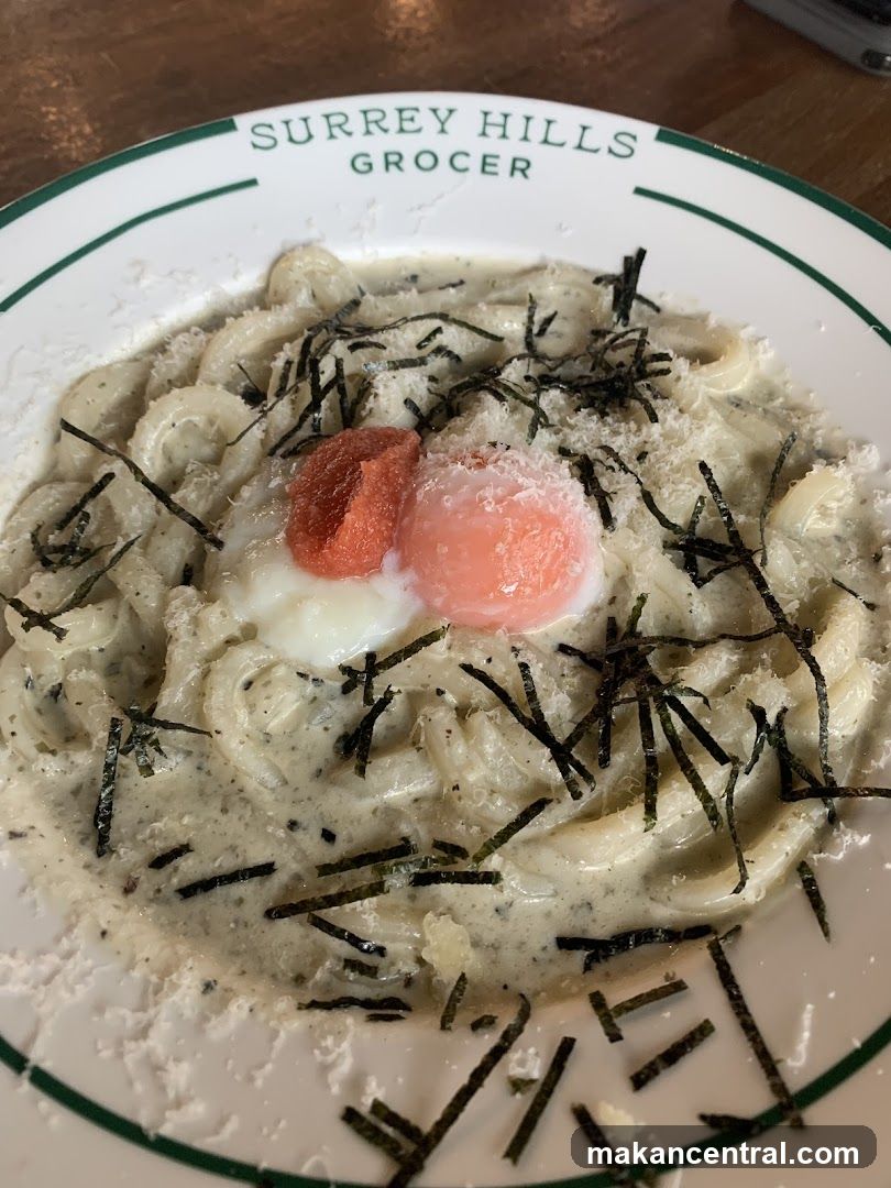 Creamy Pasta with Roe and Egg