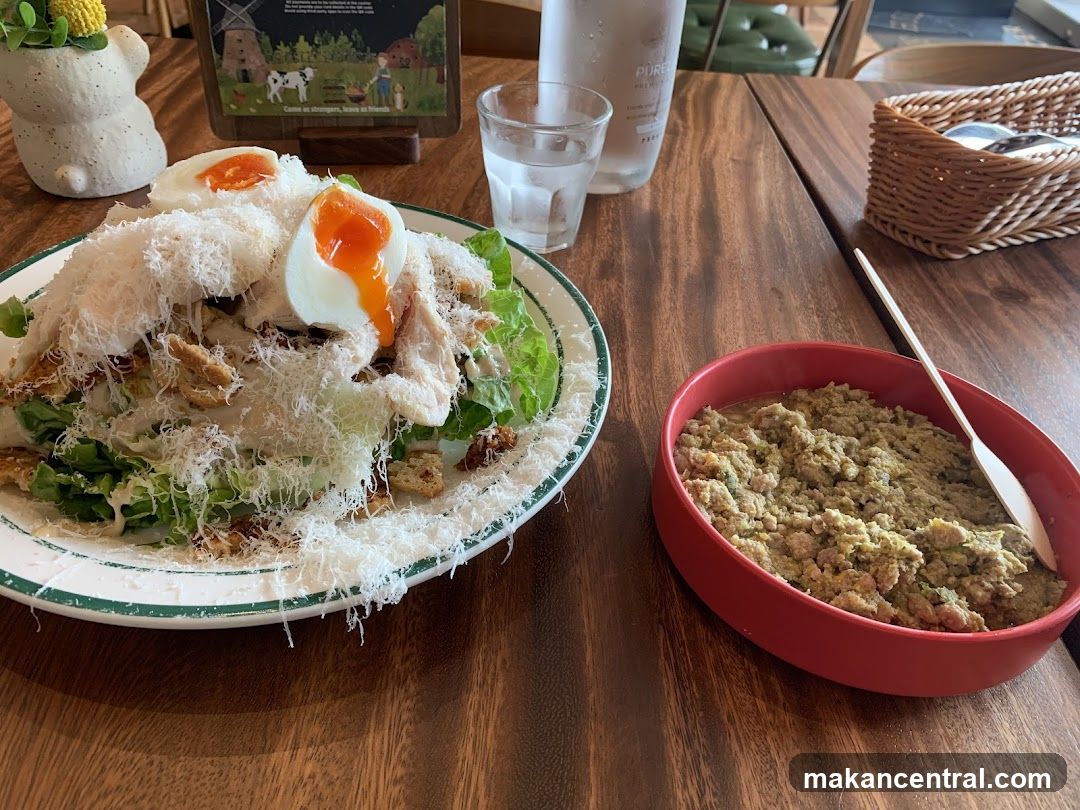 Caesar Salad and Side Dish