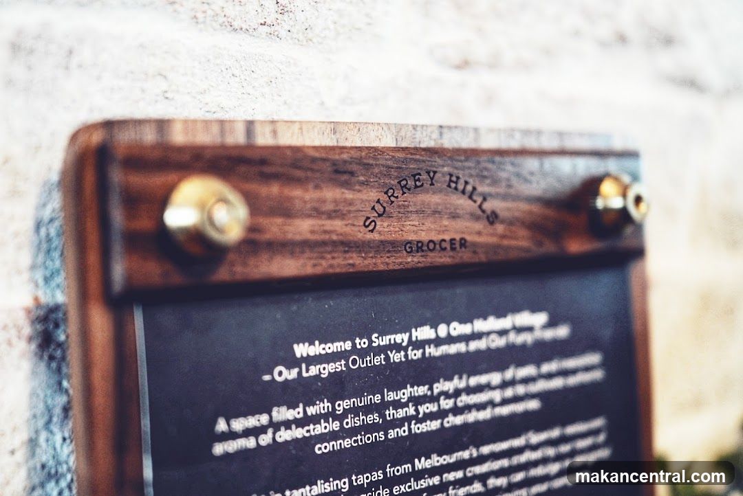 Surrey Hills Grocer Welcome Sign
