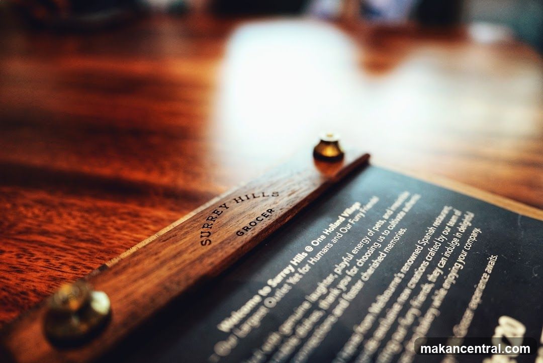 Surrey Hills Grocer Menu