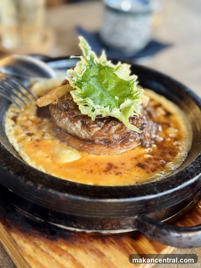 Hamburger Steak with Cheese Sauce