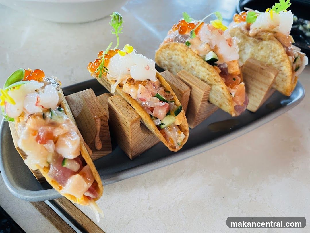 Tuna and Salmon Tacos