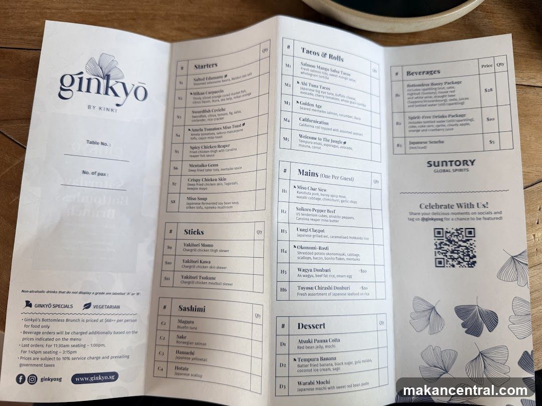 Ginkyo by Kinki Menu