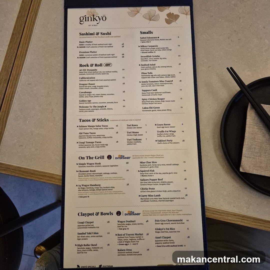 Ginkyo by Kinki Menu