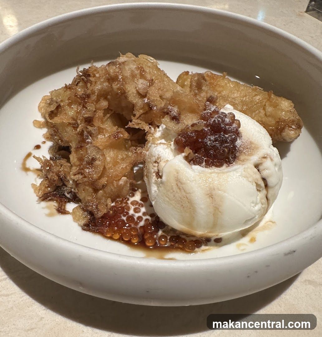 Fried Bananas with Ice Cream