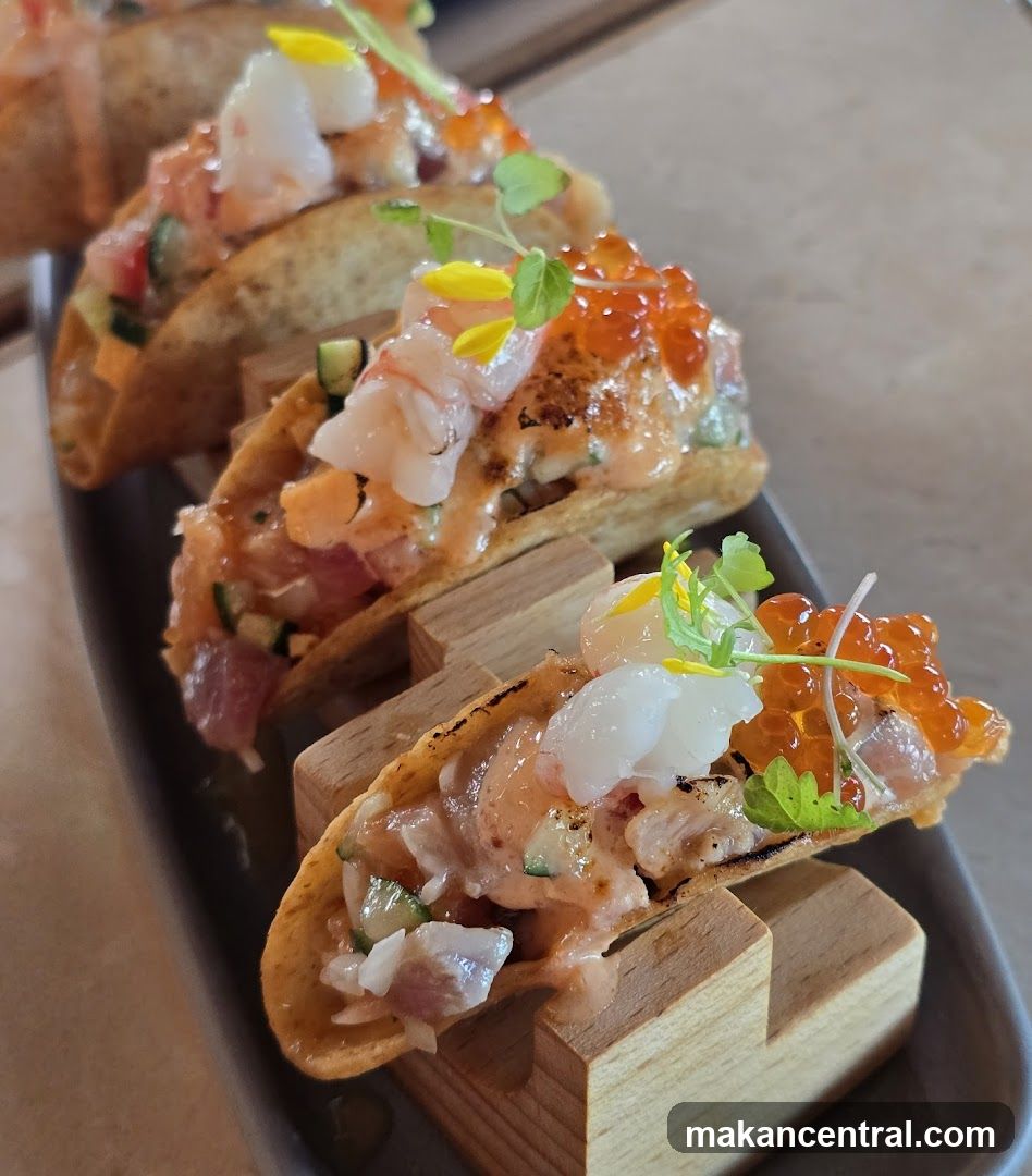 Tuna and Salmon Tacos