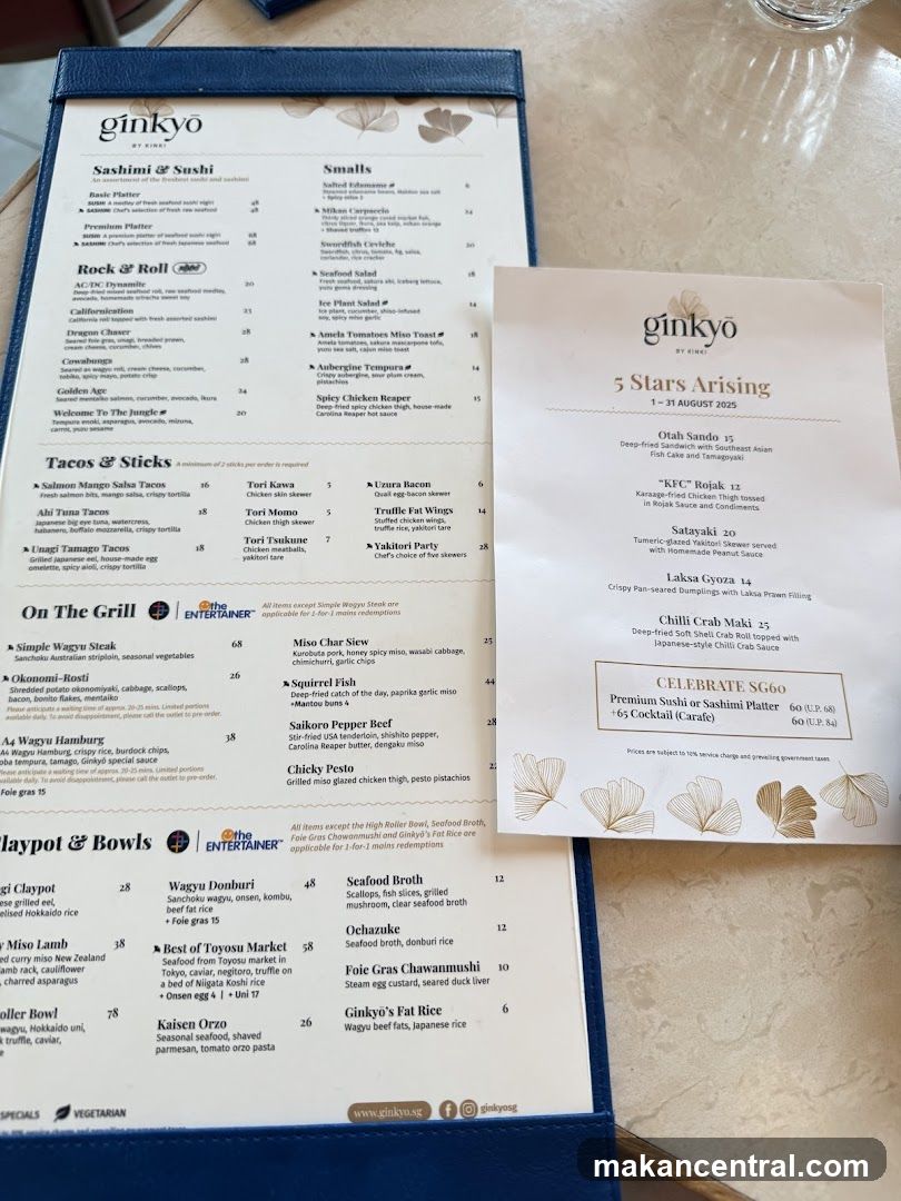 Ginkyo by Kinki Menu