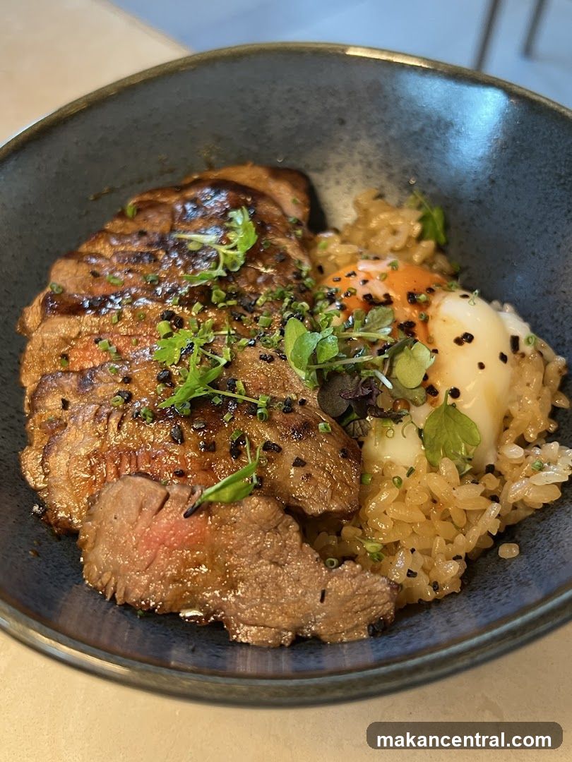 Sliced Steak and Rice Bowl