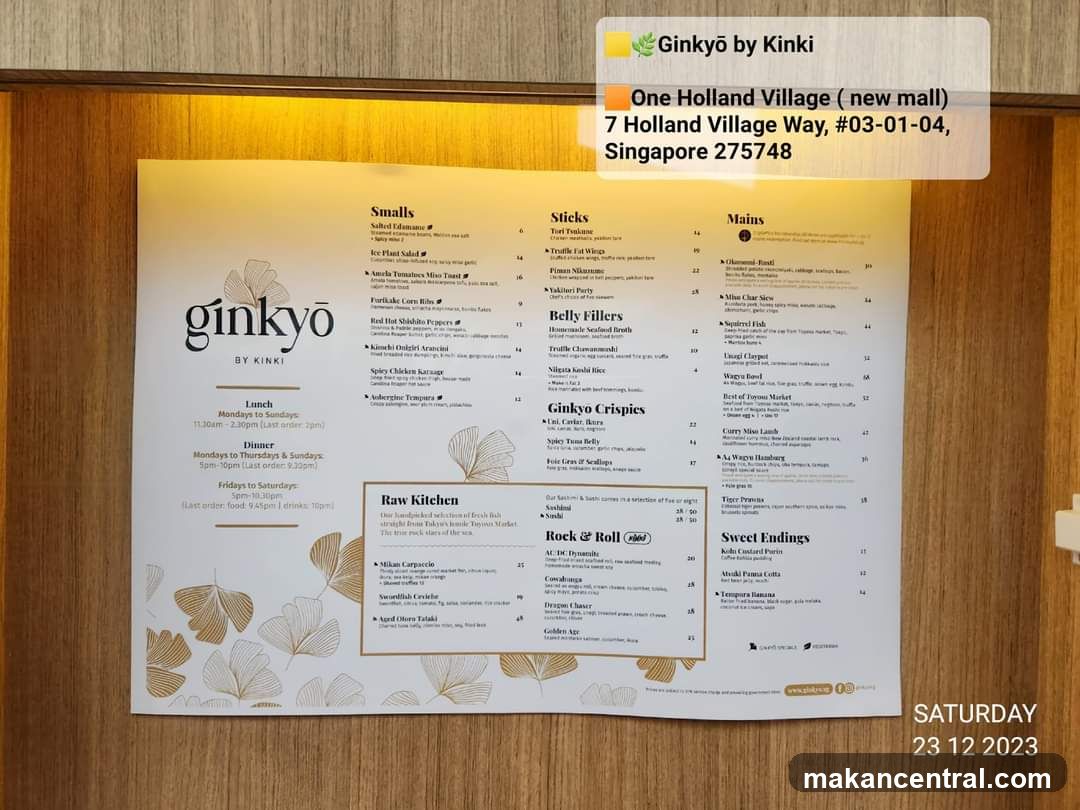 Ginkyo by Kinki Menu
