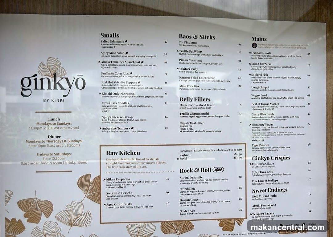 Ginkyo by Kinki Menu