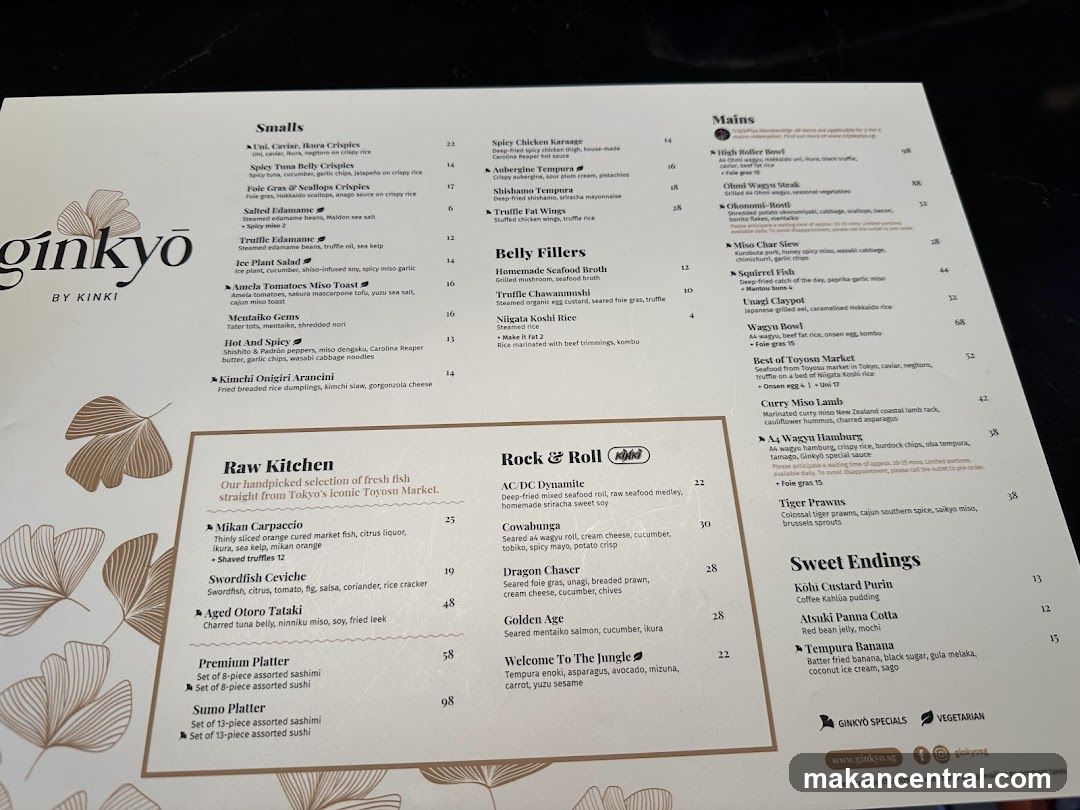 Ginkyo by Kinki Menu