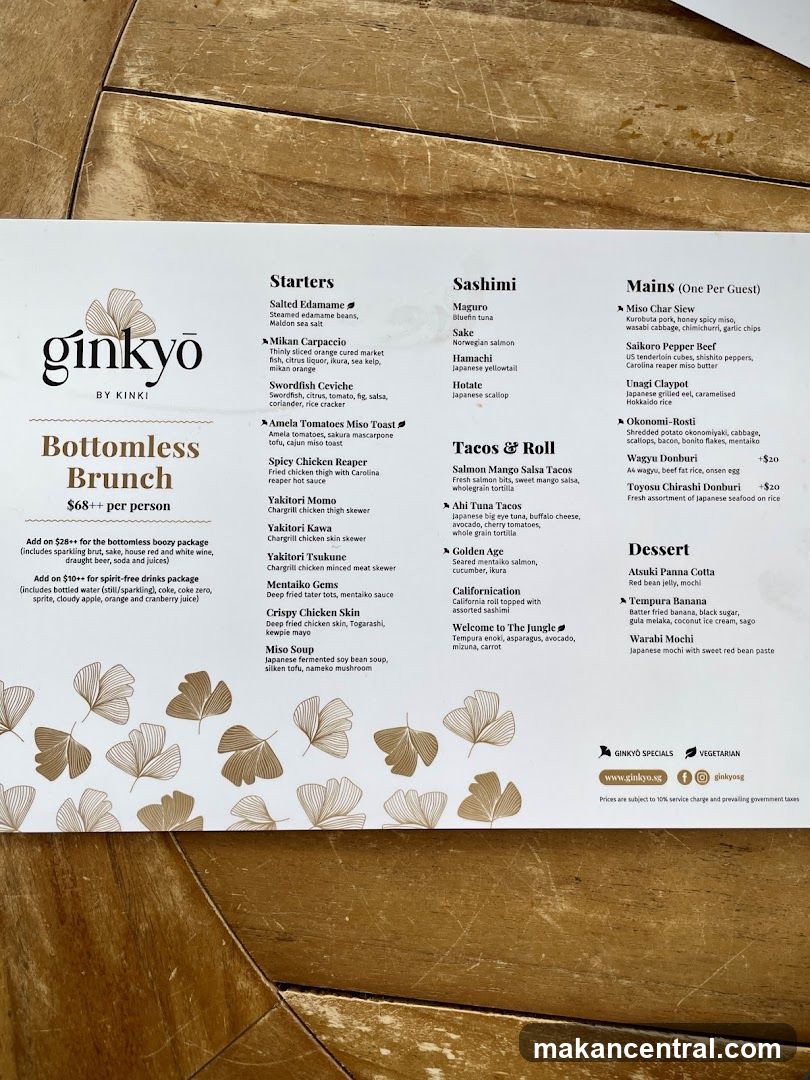 Ginkyo Bottomless Brunch