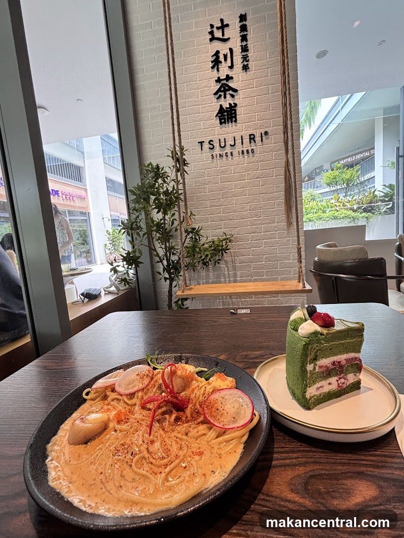 Tsujiri Cafe Interior with Food