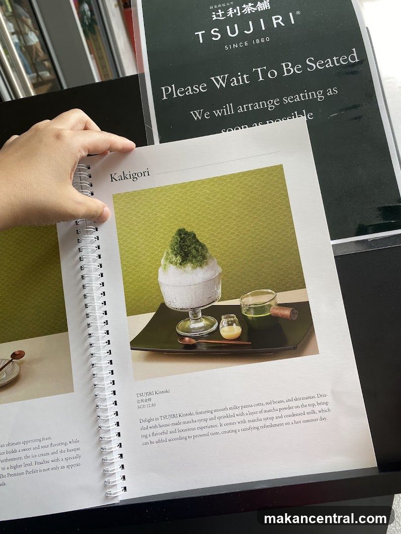 Tsujiri Menu