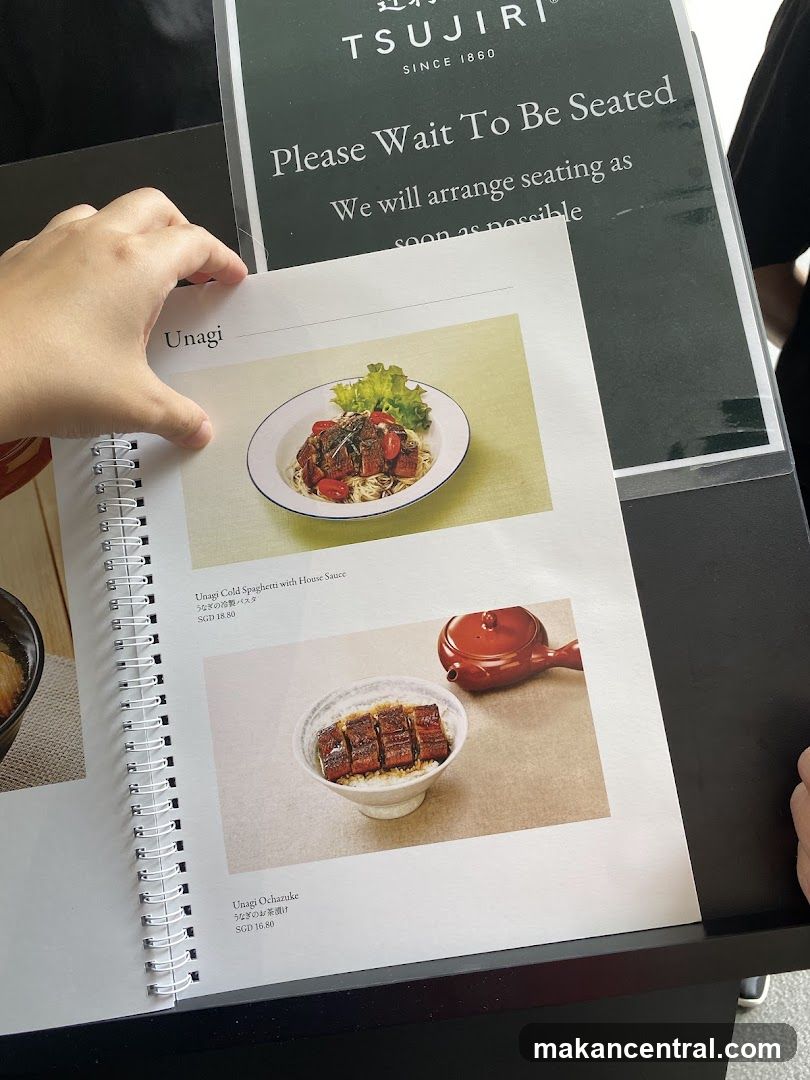 Unagi Menu