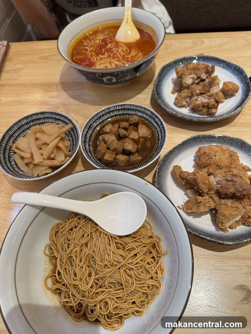 Noodles and Fried Chicken