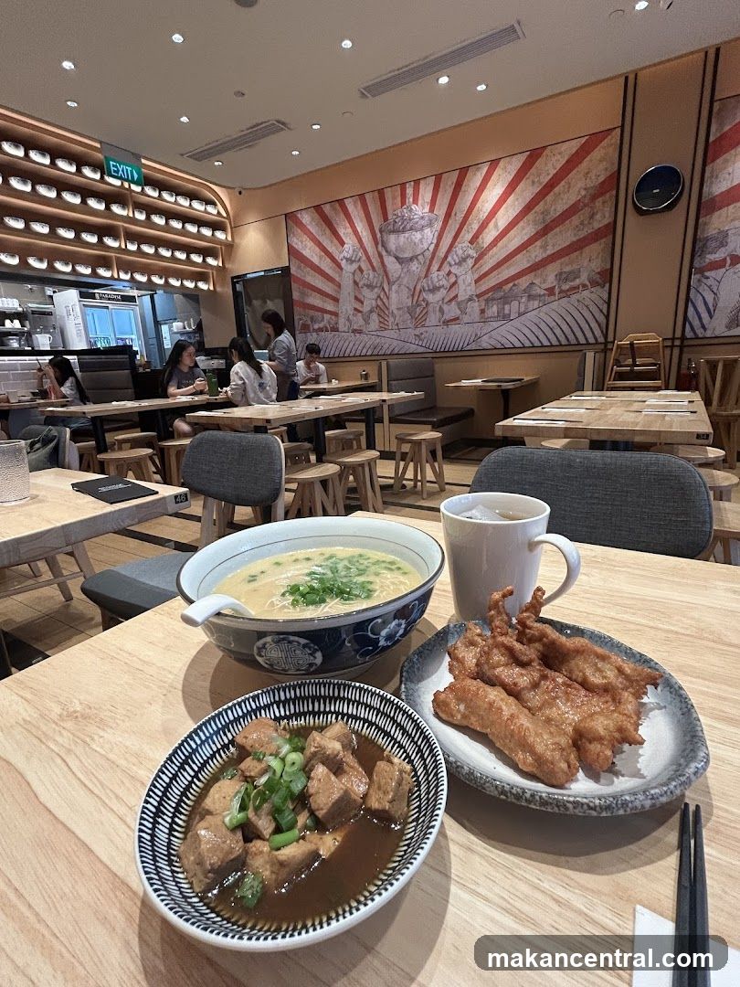 Restaurant Interior with Food