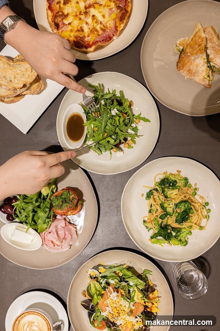 Table with various dishes