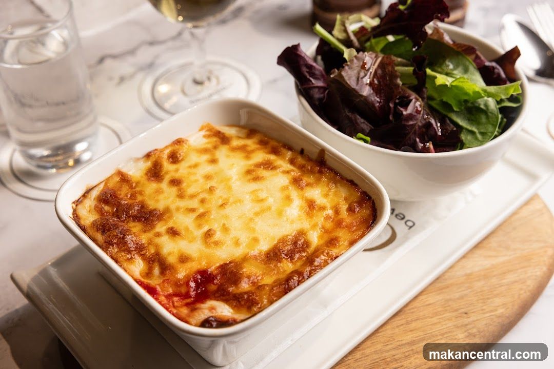 Baked Dish with Salad