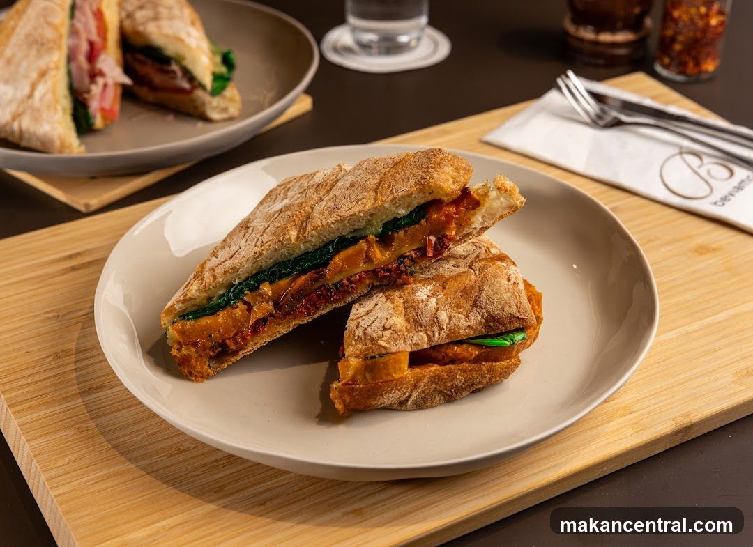 Sandwiches on Plates