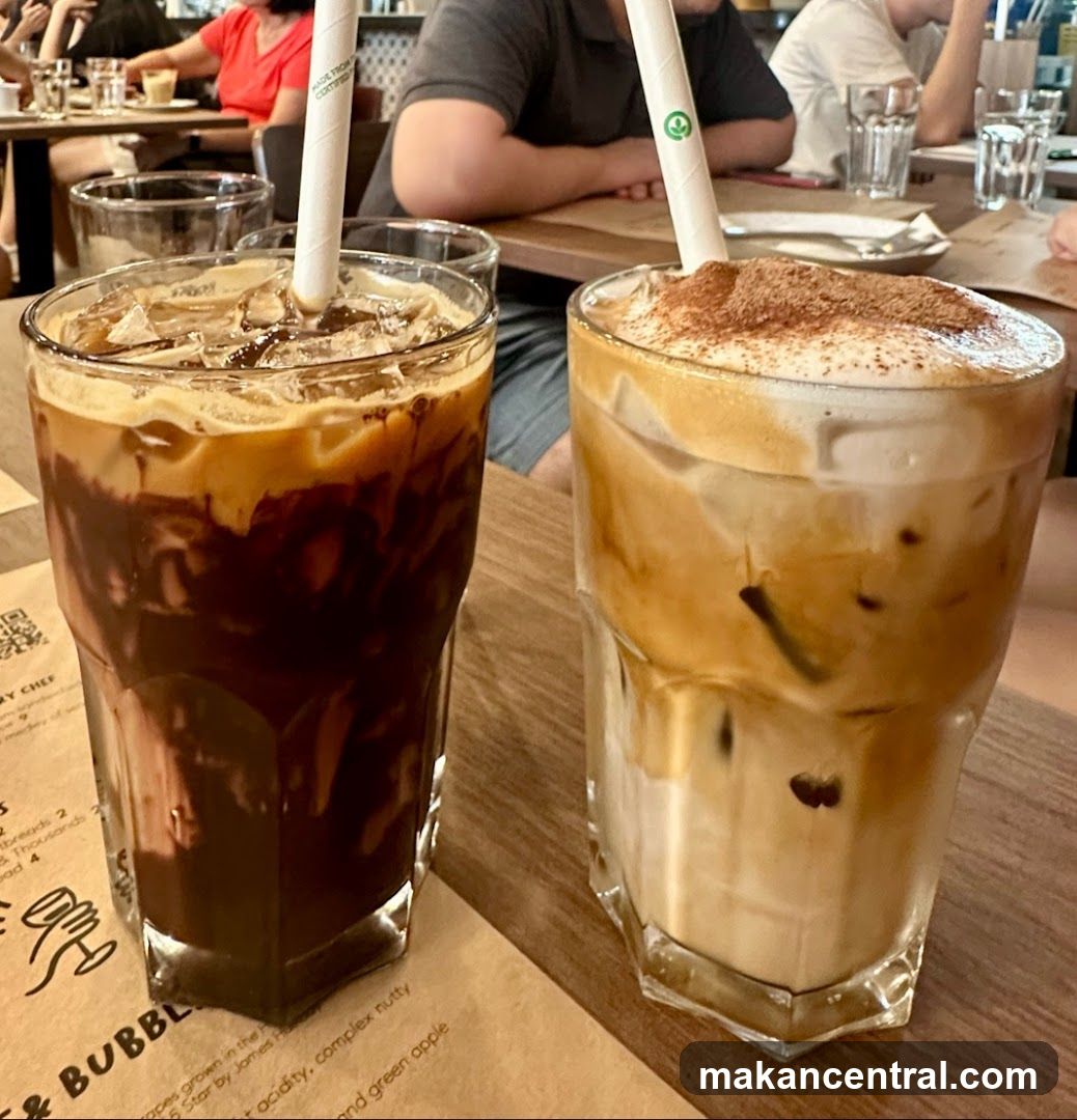 Two Iced Coffee Drinks