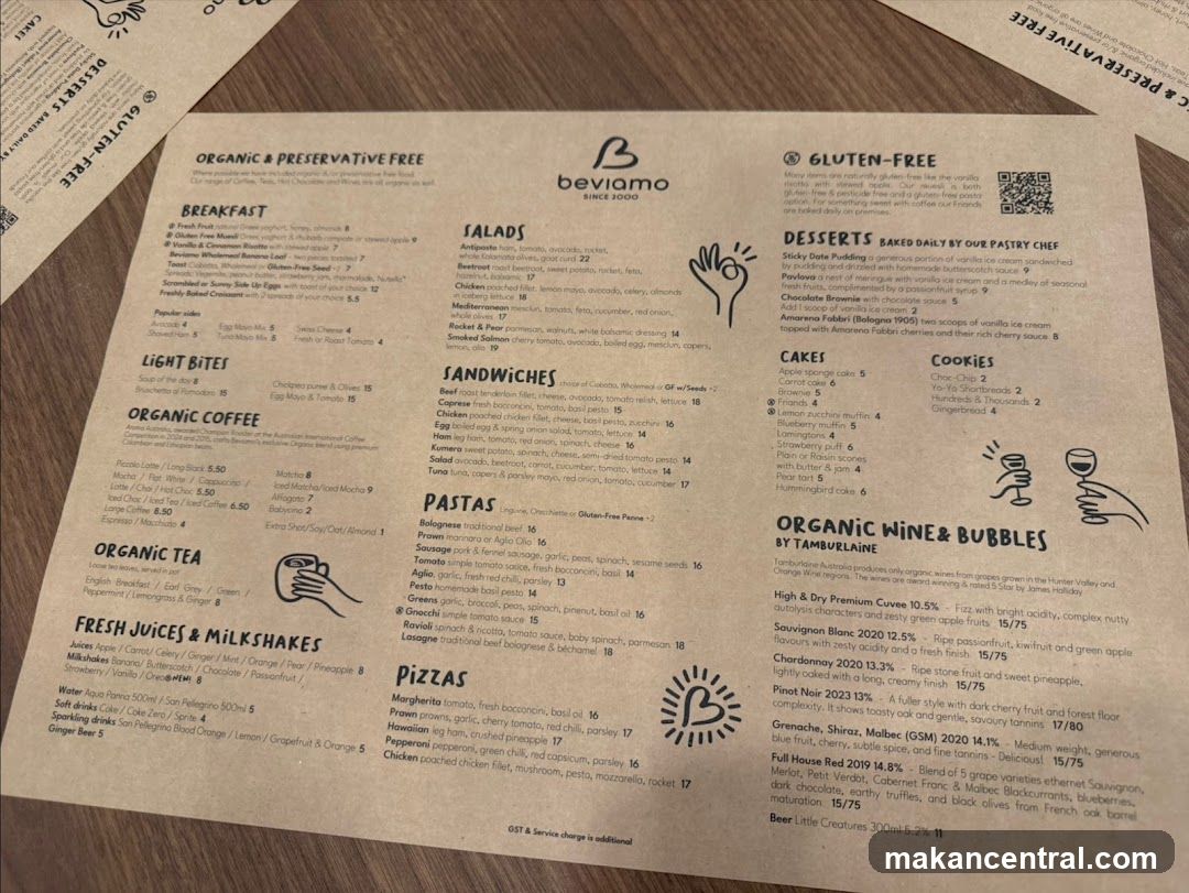 Beviamo Menu