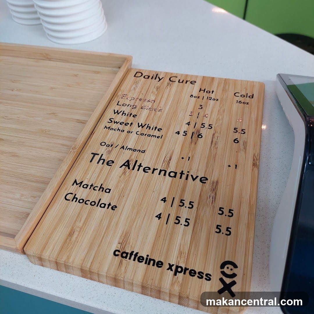 Daily Cure Menu