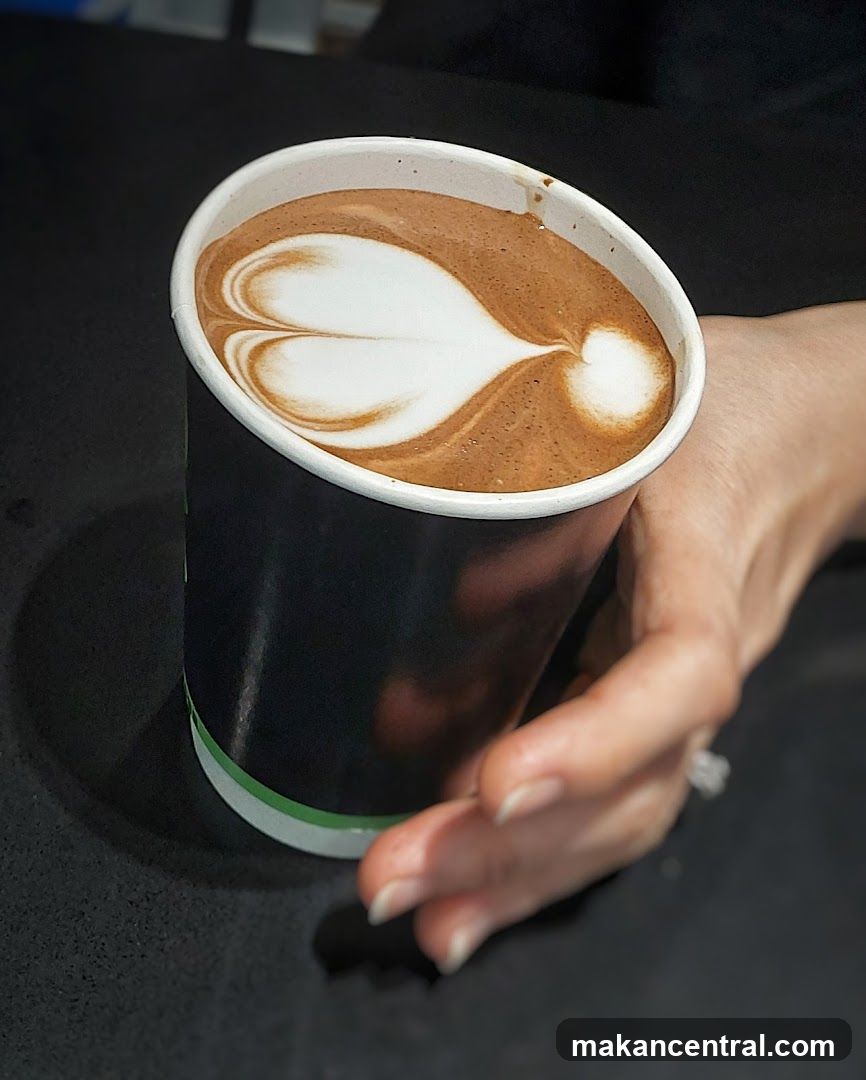 Latte with Heart Art