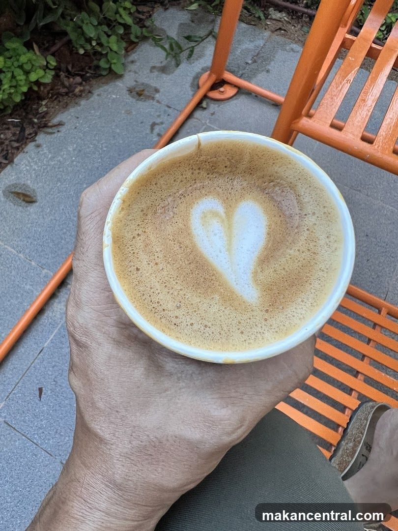 Latte with Heart Art