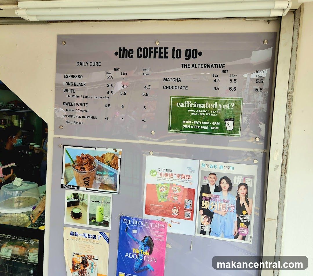 the COFFEE to go Menu