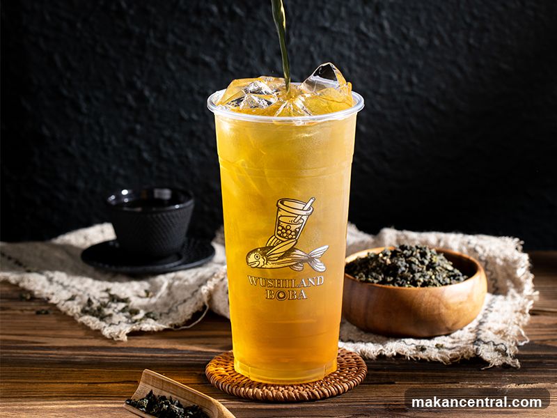 Boba Tea with Tea Leaves