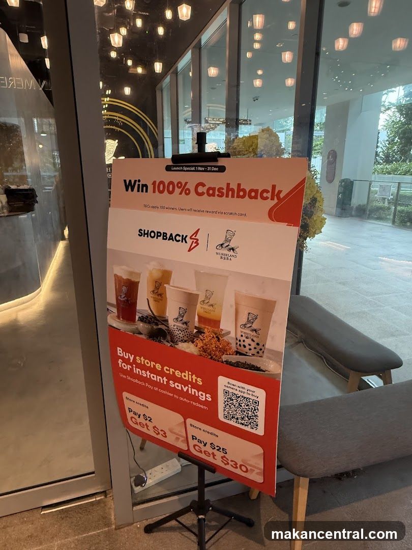 Promotional poster for 100% cashback