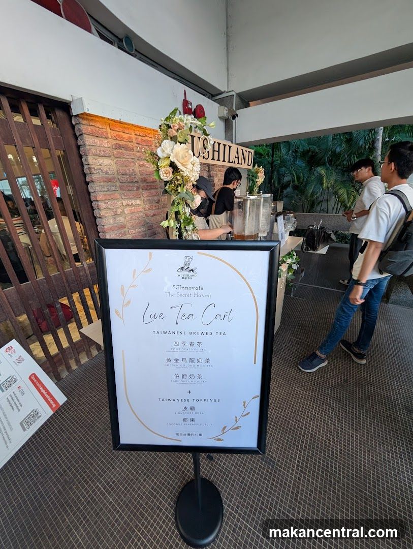 Live Tea Cart Menu