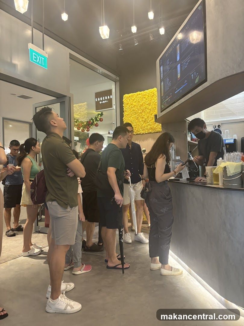 People Ordering at a Counter