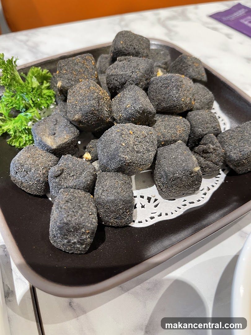 Fried Black Sesame Tofu