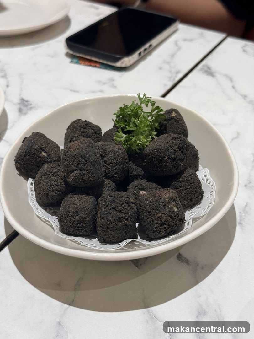 Fried Bites with Parsley Garnish