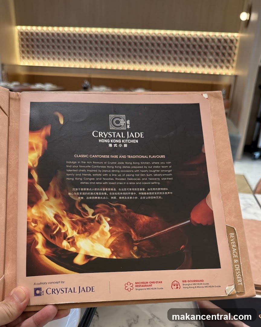 Crystal Jade Hong Kong Kitchen Menu