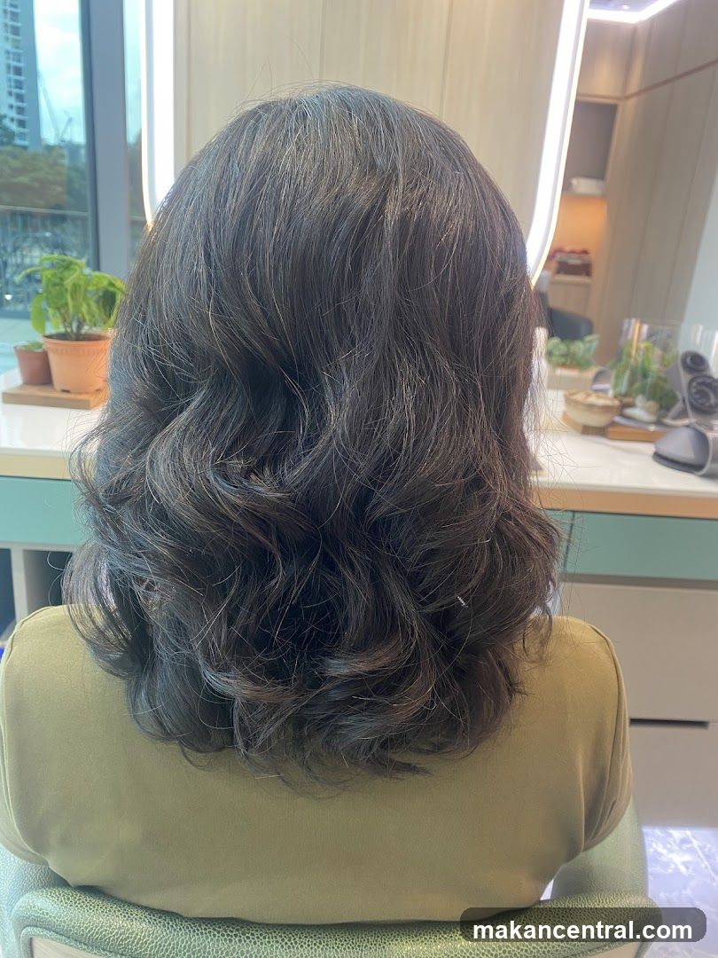 Woman with styled hair