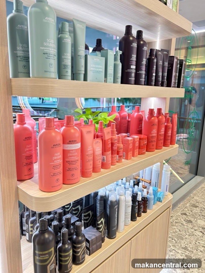 Hair Care Products Display