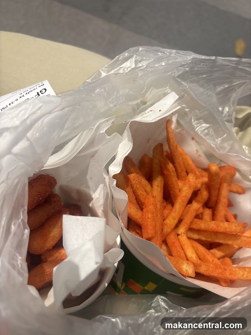 Spicy Fries and Onion Rings