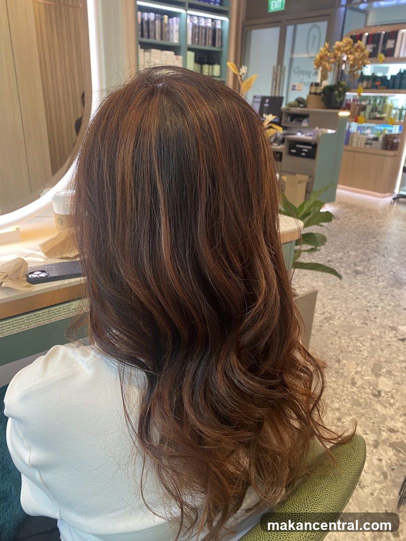 Woman with freshly styled hair