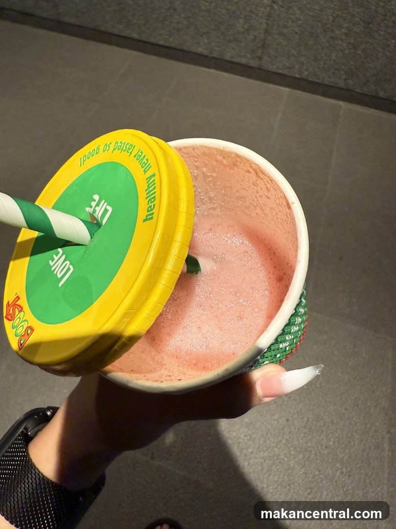 Smoothie with Branded Lid