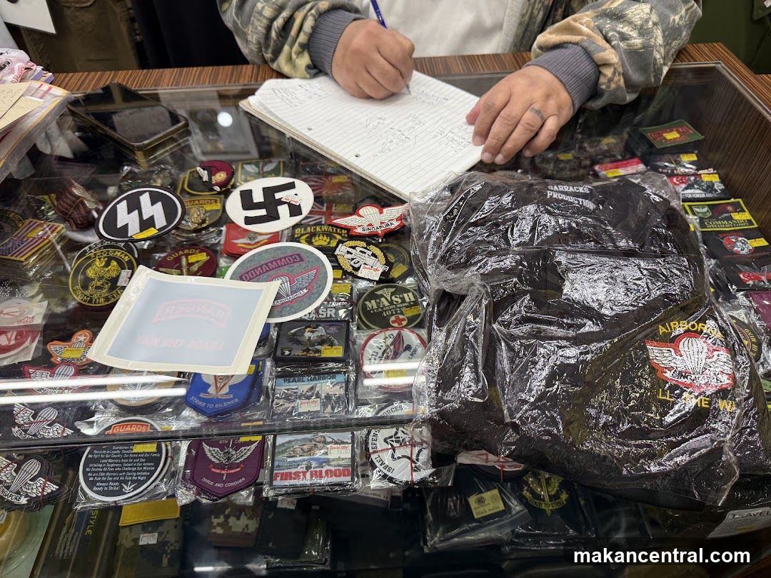 Patches and Apparel Display