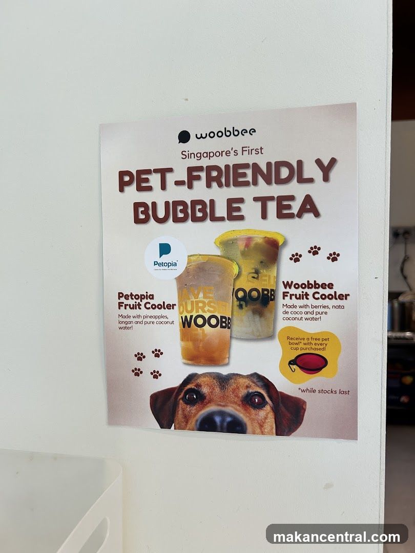 Pet-Friendly Bubble Tea Advertisement